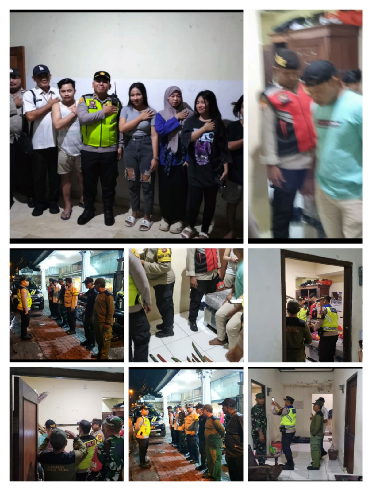 PENDATAAN NON PERMANEN DARI POLSEK DENBAR BERSAMA TIM KELURAHAN DAUH PURI