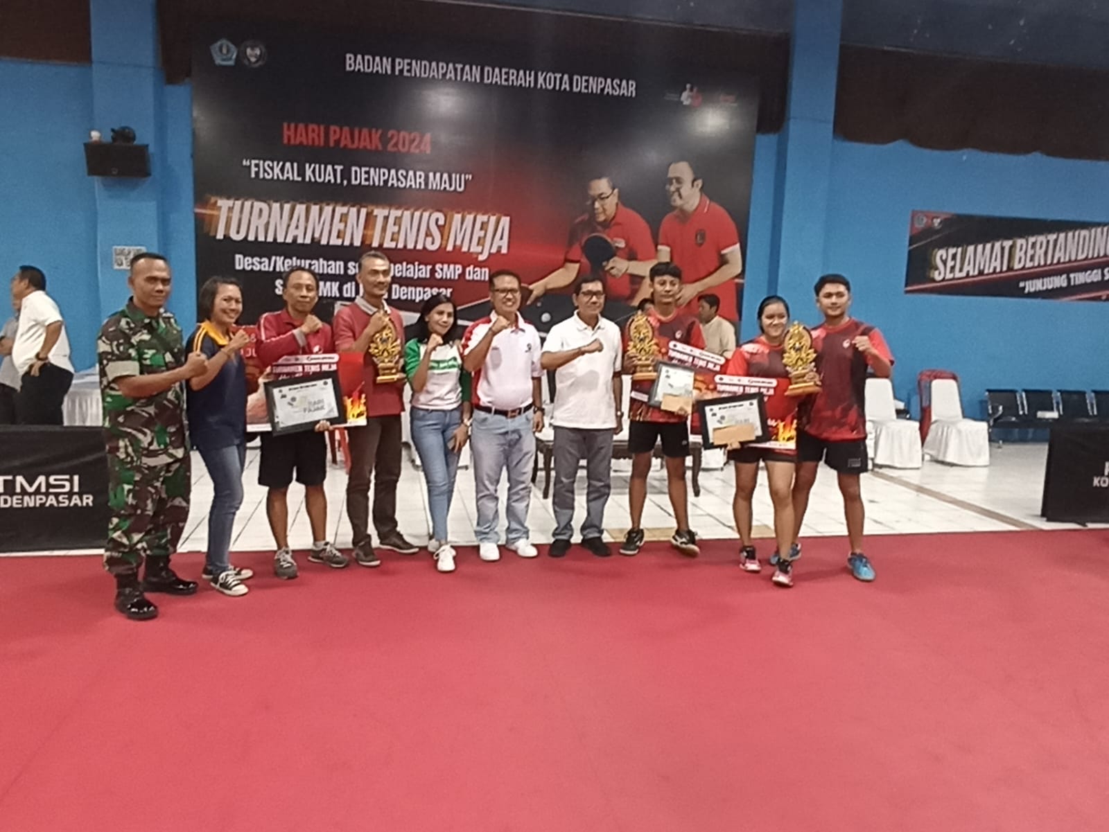 KELURAHAN DAUH PURI BERHASIL MERAIH JUARA II TURNAMEN TENIS MEJA TINGKAT DESA/KELURAHAN SE KOTA DENPASAR DALAM RANGKA HARI PAJAK 2024