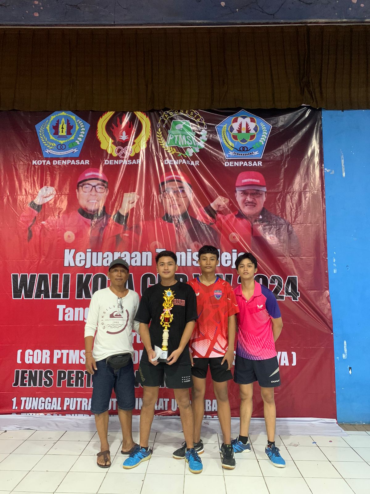 Juara II Lomba Tenis Meja Walikota Cup Kota Denpasar