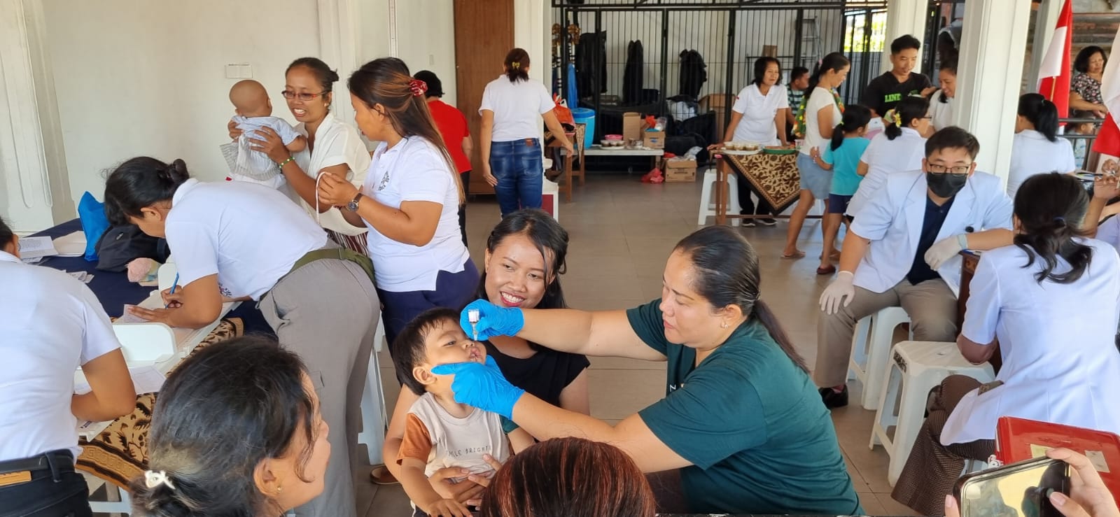 PELAKSANAAN PIN POLIO KE II DI KELURAHAN DAUH PURI