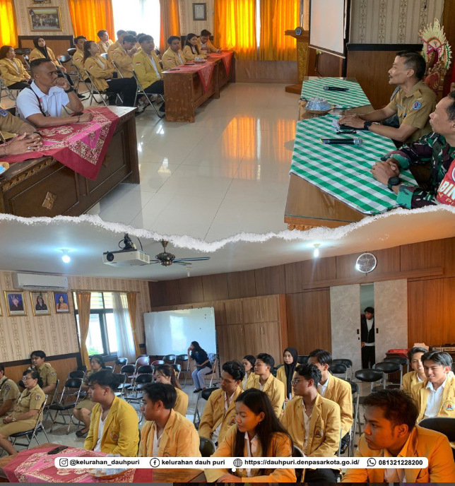 Penerimaan mahasiswa KKN dari Universitas Pendidikan Nasional (UNDIKNAS)