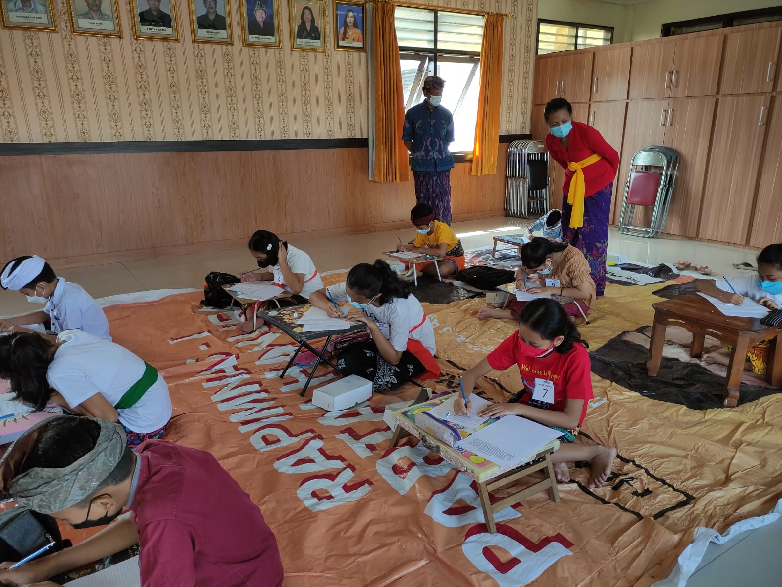 Lomba Mewarnai, Ngulat Tipat dan Menulis Aksara Bali Dalam Memperingati Hari Anak Nasional