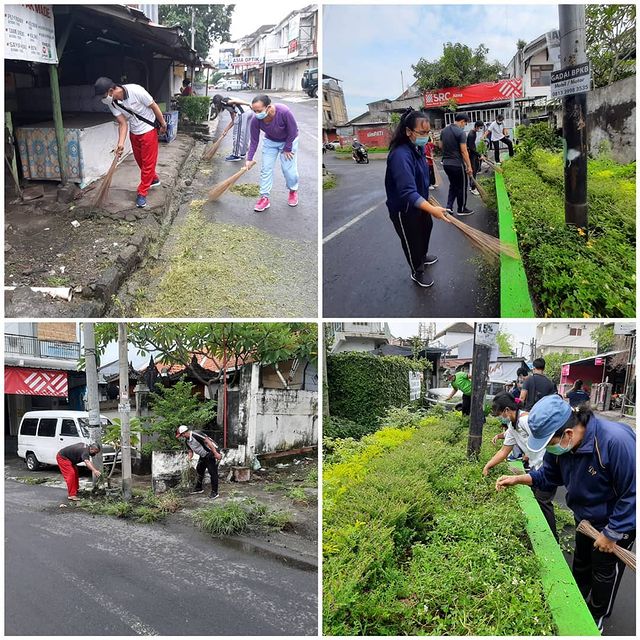 Giat Kerja Bakti Kebersihan Di Jalan Pulau Maluku III.